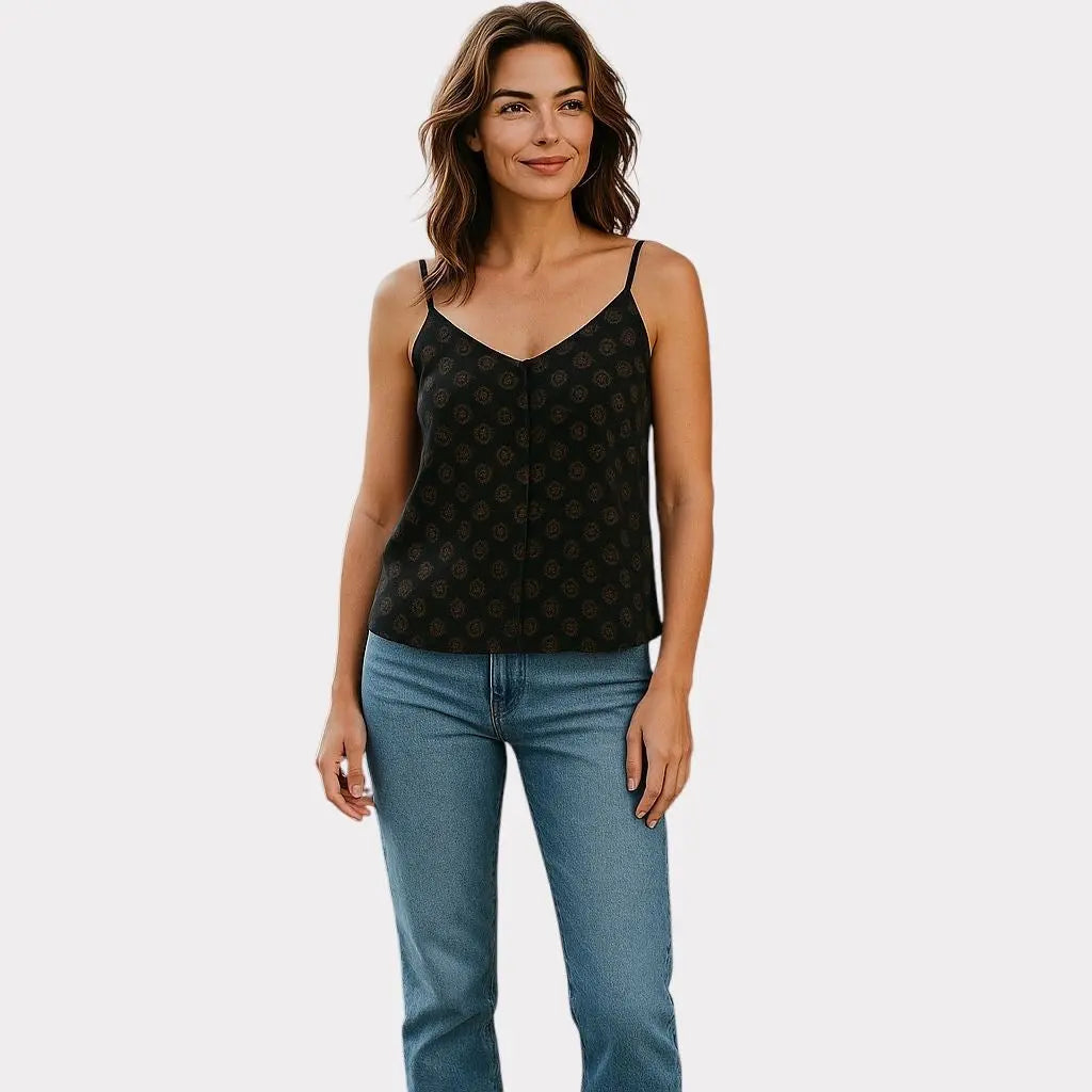 LINDEX DÉBARDEUR TOP HAUT FEMME NOIR LINDEX