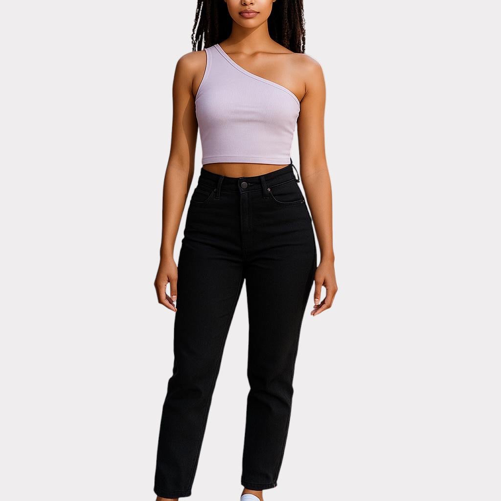 WEEKDAY TOP FEMME VIOLET NOIR X2