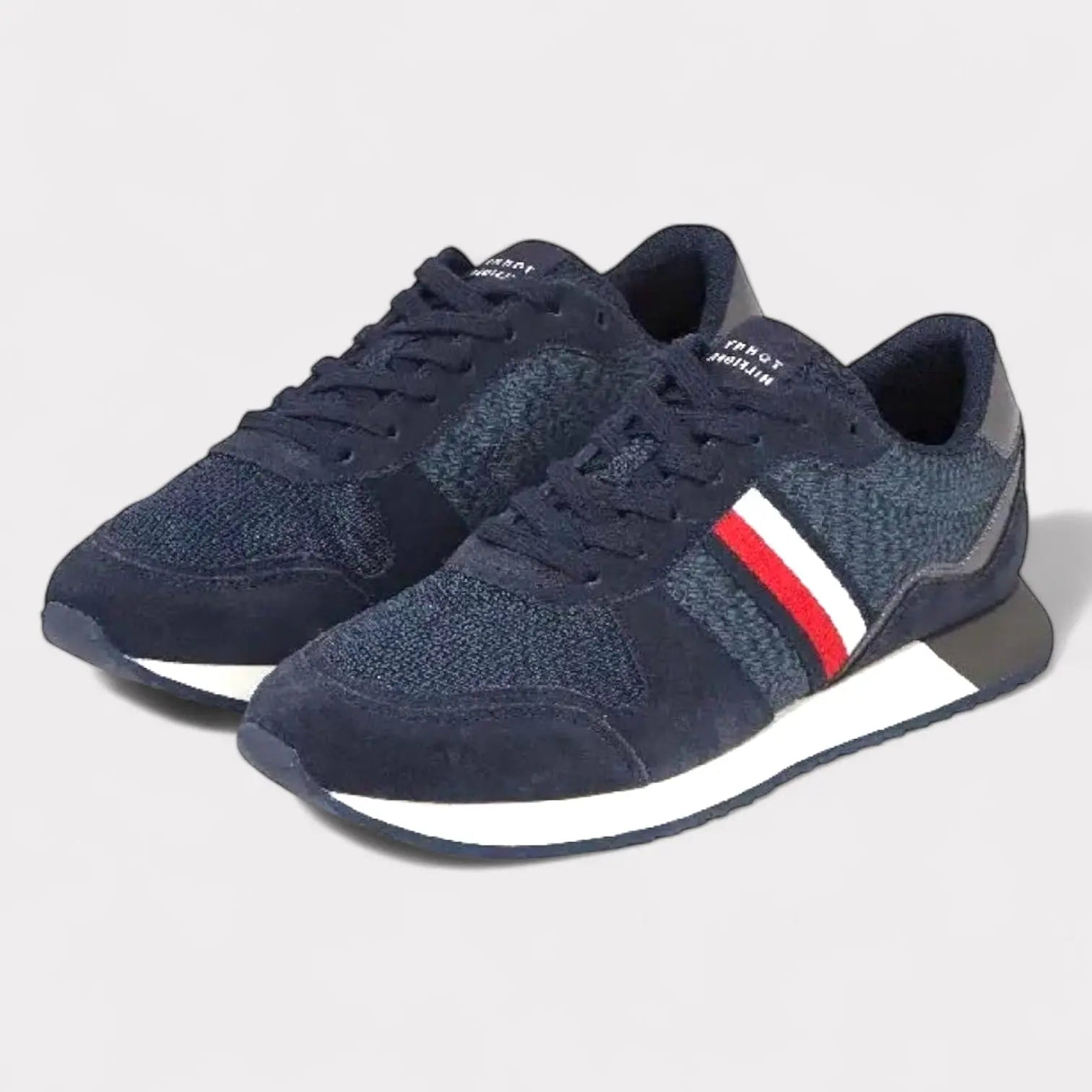 TOMMY HILFIGER BASKETS HOMME - Bleu UNIQFRENCH