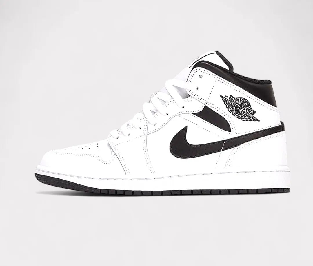 AIR JORDAN MID - Baskets montantes Blanc et noir UNIQFRENCH