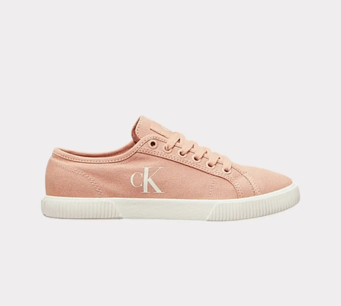 BASKET BASSE EN TOILE - CALVIN KLEIN - FEMME