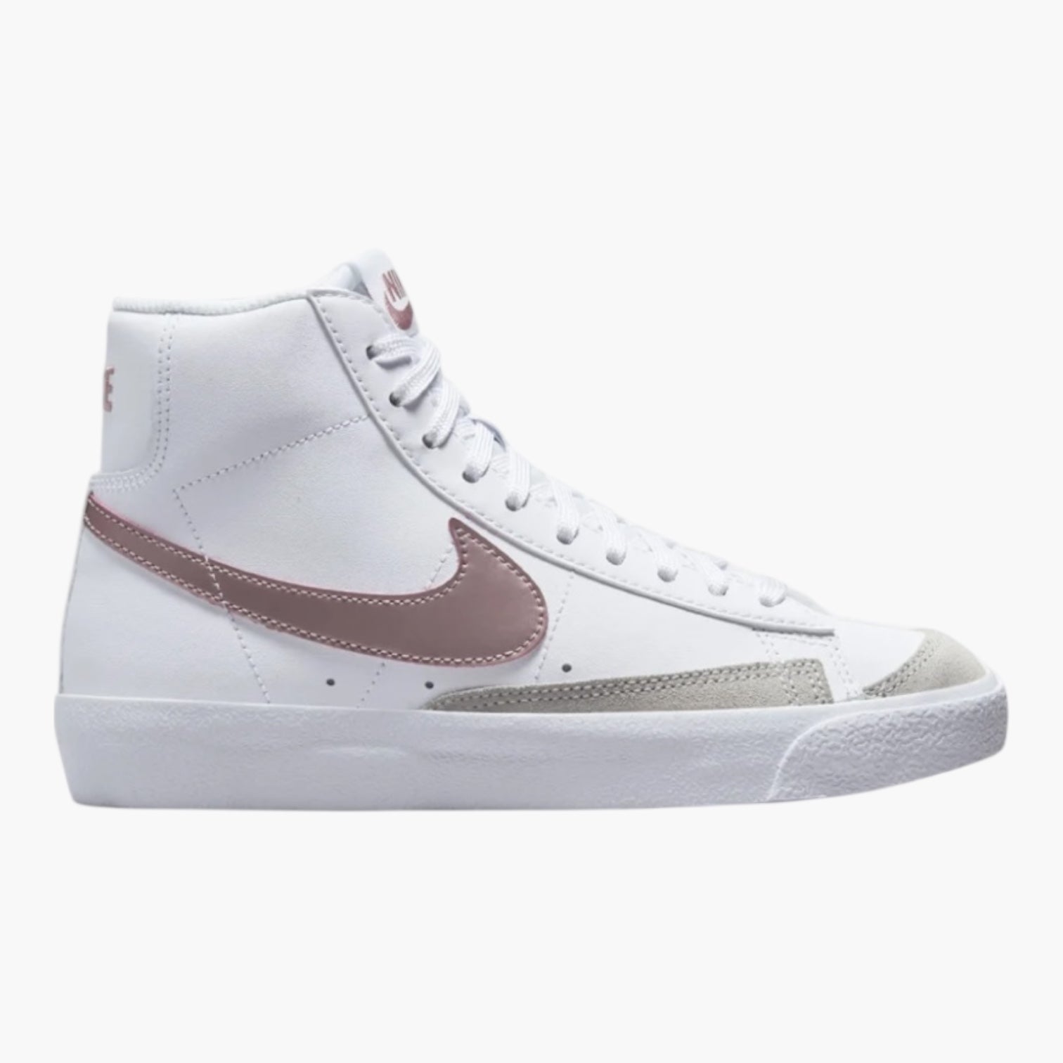 NIKE BLAZZER MID '77 (GS) BLANC ROSE FEMME NIKE