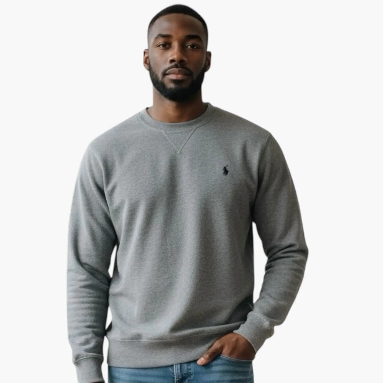 SWEATSHIRT LÉGER RALPH LAUREN HOMME GRIS