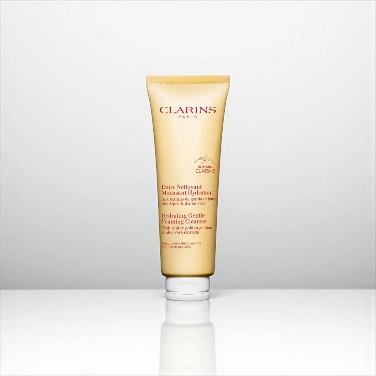 CLARINS NETTOYANT MOUSSANT HYDRATANT AU EXTRAITS DE GENTIANE JAUNE DES ALPES & D'ALOE VERA 125 ML CLARINS