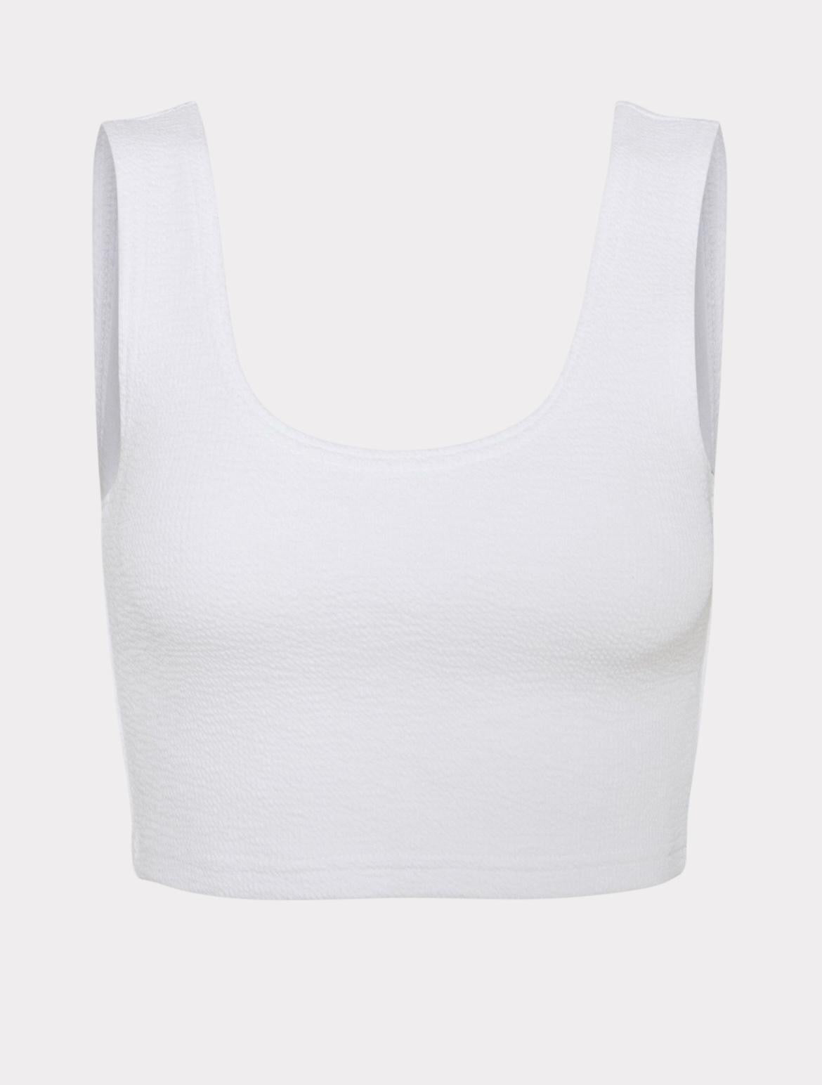 WEEKDAY HAUT DÉBARDEUR BLANC