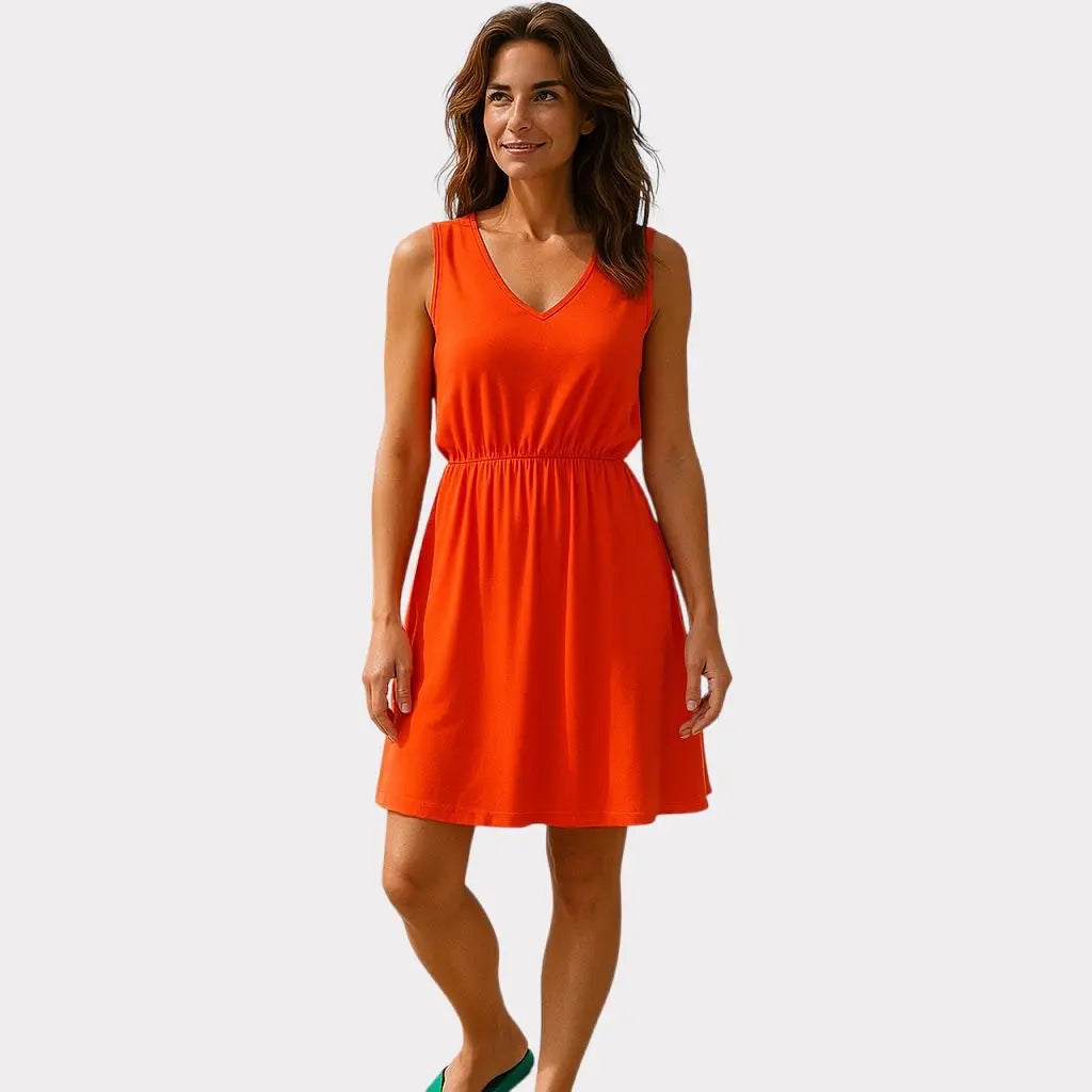 VERO MODA ROBE ORANGE VERO MODA