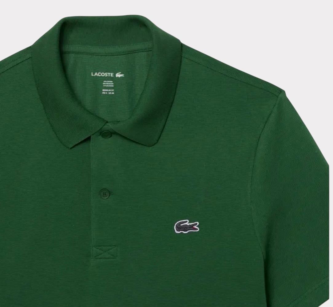LACOSTE  POLO VERT DARK GREEN - Regular Fit