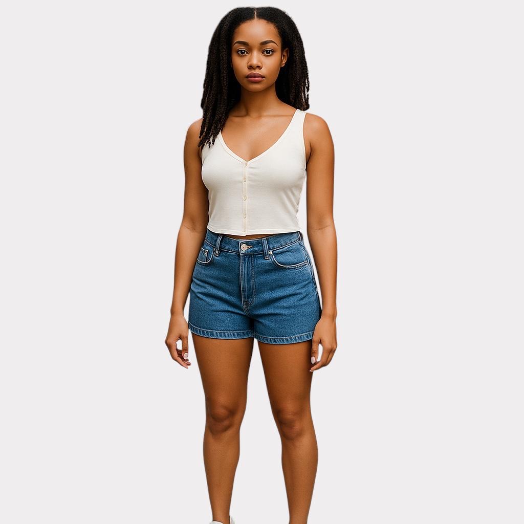 WEEKDAY HAUT FEMME À BOUTON