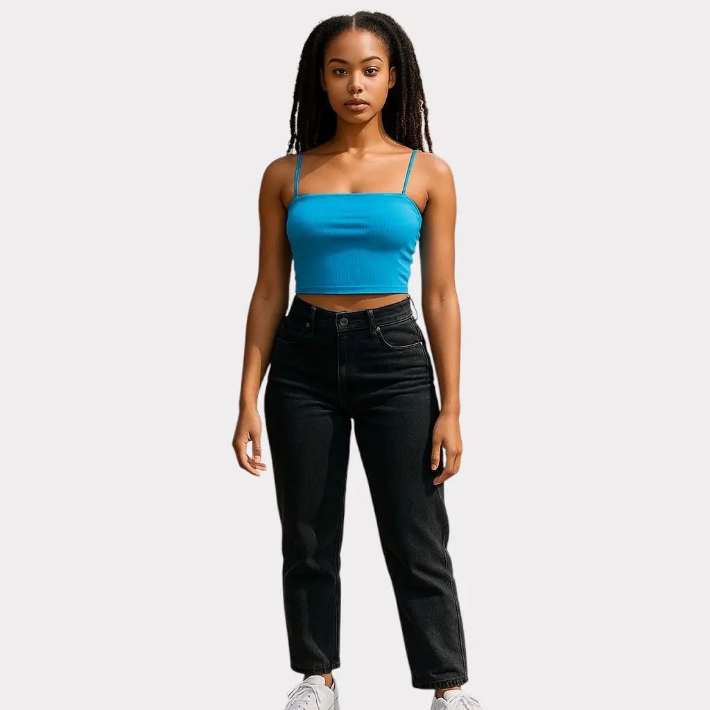 MONKI HAUT DÉBARDEUR BLEU MONKI