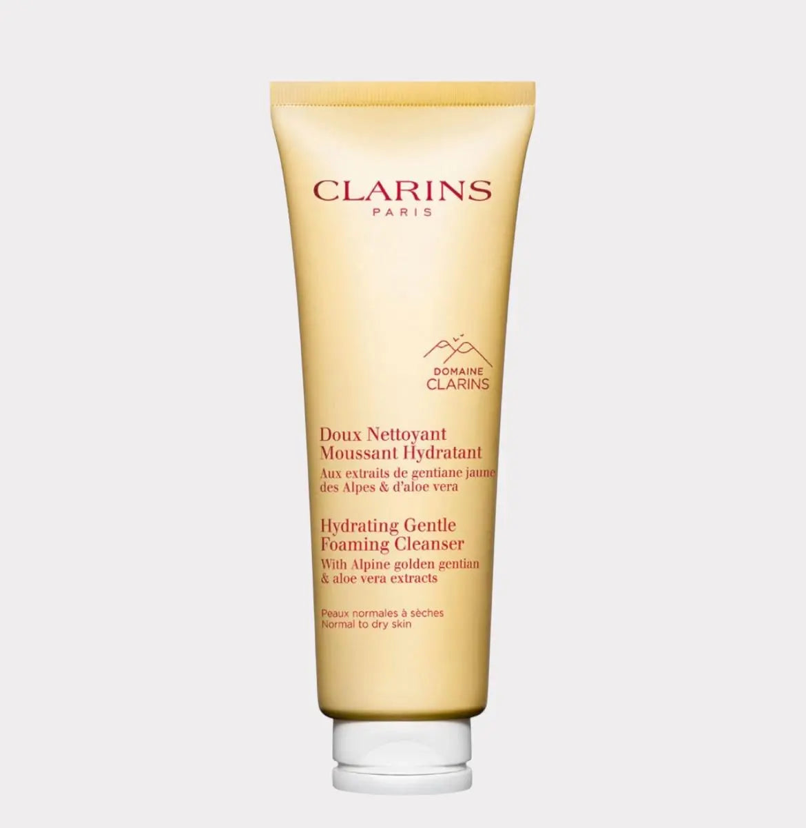 CLARINS NETTOYANT MOUSSANT HYDRATANT AU EXTRAITS DE GENTIANE JAUNE DES ALPES & D'ALOE VERA 125 ML CLARINS