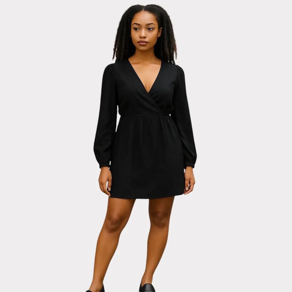 MONKI ROBE NOIRE MANCHE LONGUE MONKI