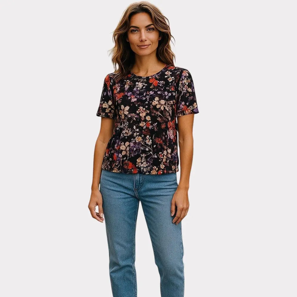 VERO MODA HAUT T-SHIRT FLORAL VERO MODA