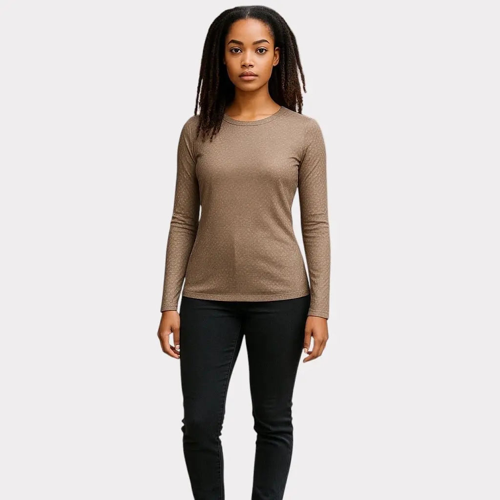 KAFFE BLOUSE FEMME MARRON S KAFFE