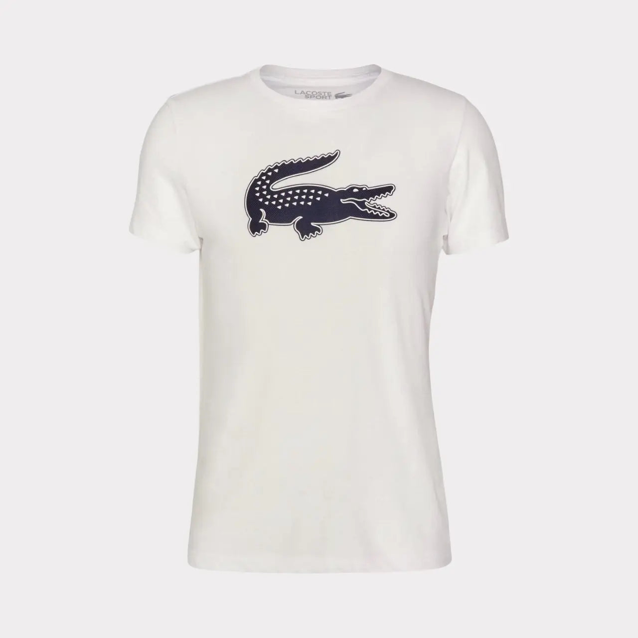 LACOSTE SPORT - T-SHIRT BLANC/NOIR