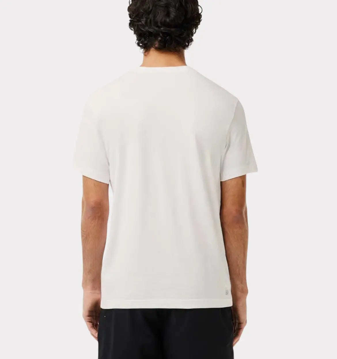 LACOSTE SPORT - T-SHIRT BLANC/NOIR UNIQFRENCH