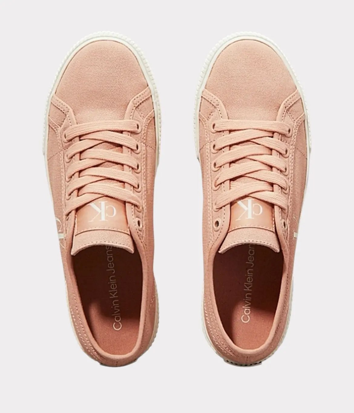 BASKET BASSE EN TOILE - CALVIN KLEIN - FEMME