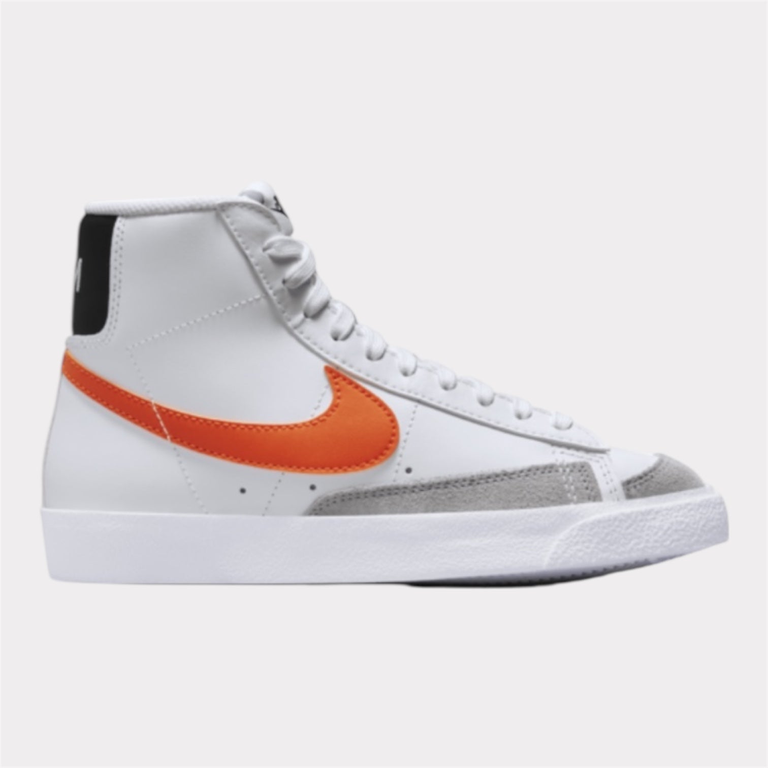 NIKE BLAZER MID'77 (GS) - BLANC/ORANGE NIKE