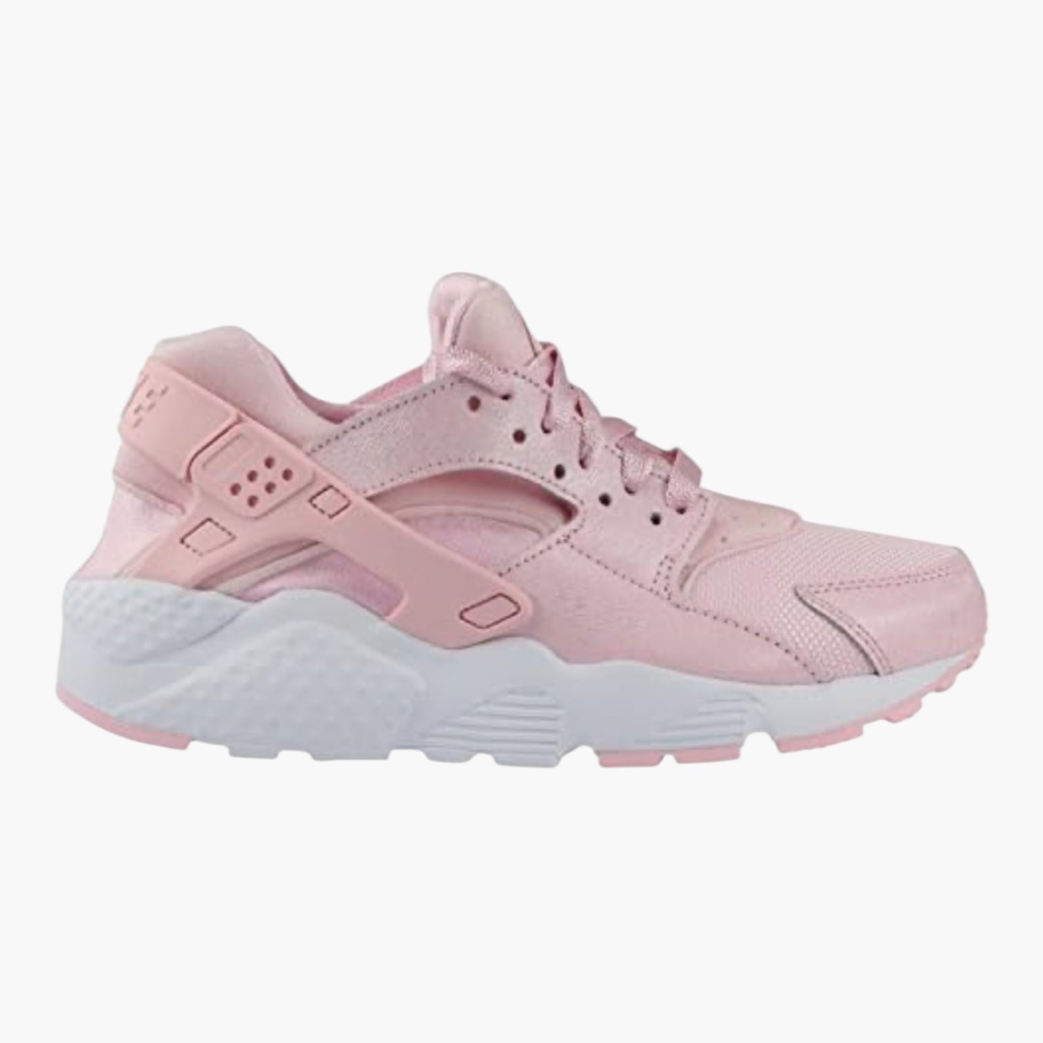 NIKE HUARACHE RUN SE (GS) ROSE BLANC NIKE