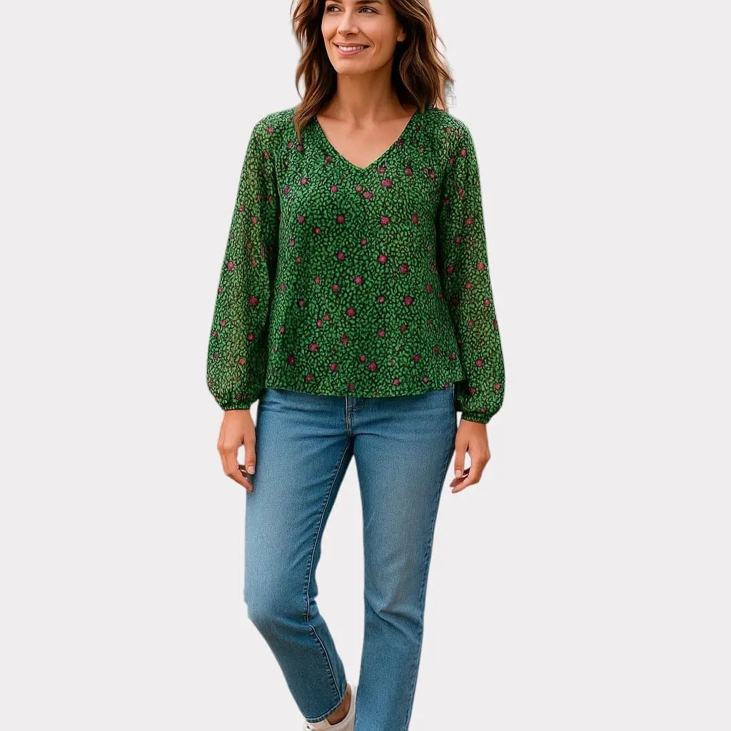 VERO MODA HAUT MANCHE LONGUE VERT VERO MODA