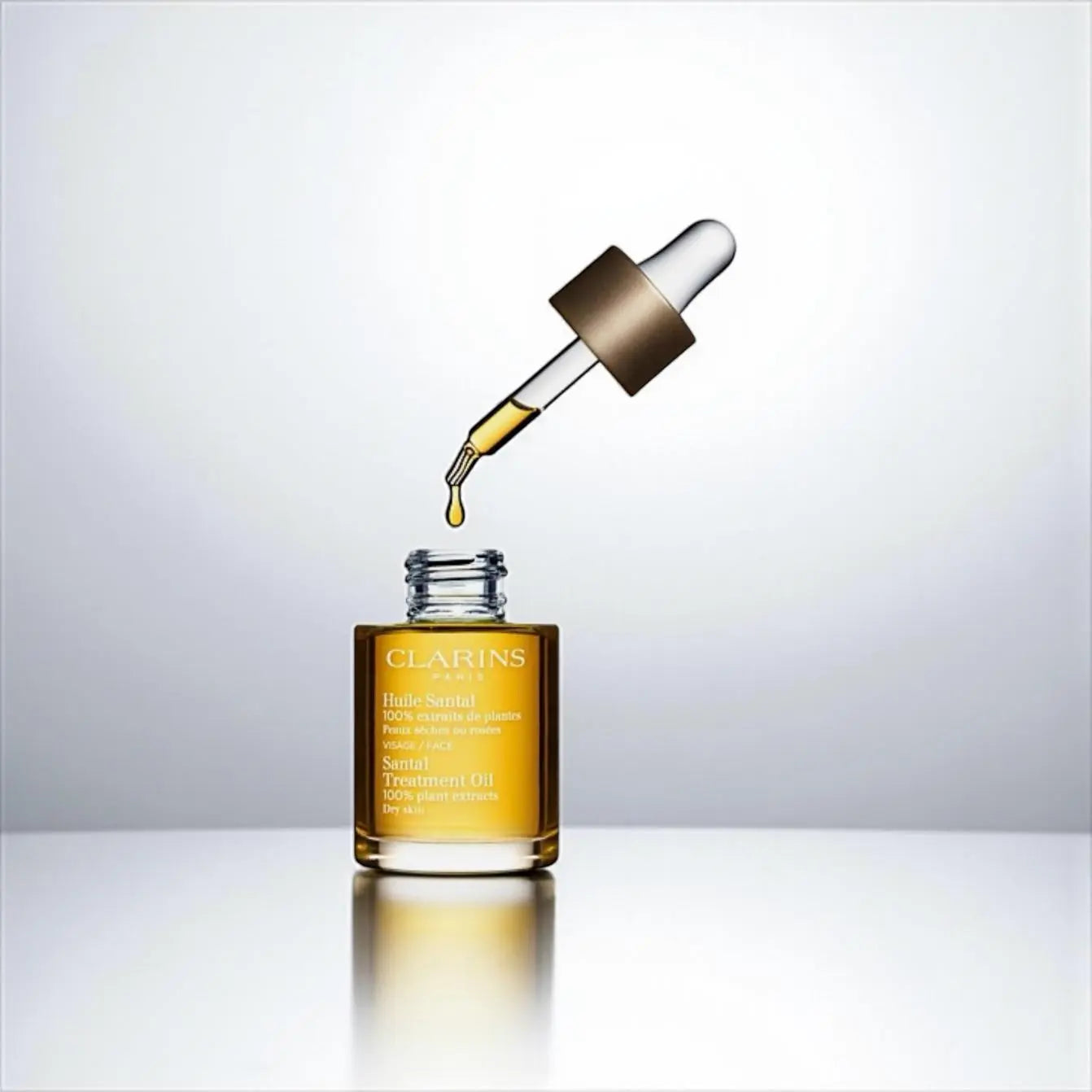CLARINS HUILE SANTAL APAISE NOURIT PEAUX SÈCHES OU ROSÉES 30ML UNIQFRENCH