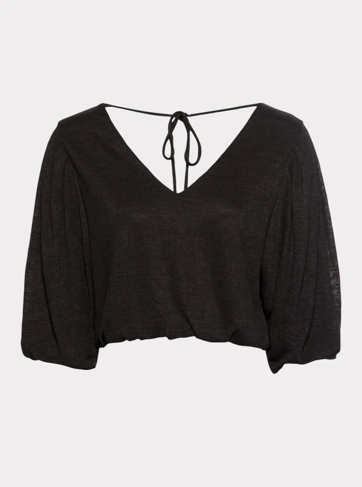 LINDEX TOP COURT NOIR FEMME LINDEX